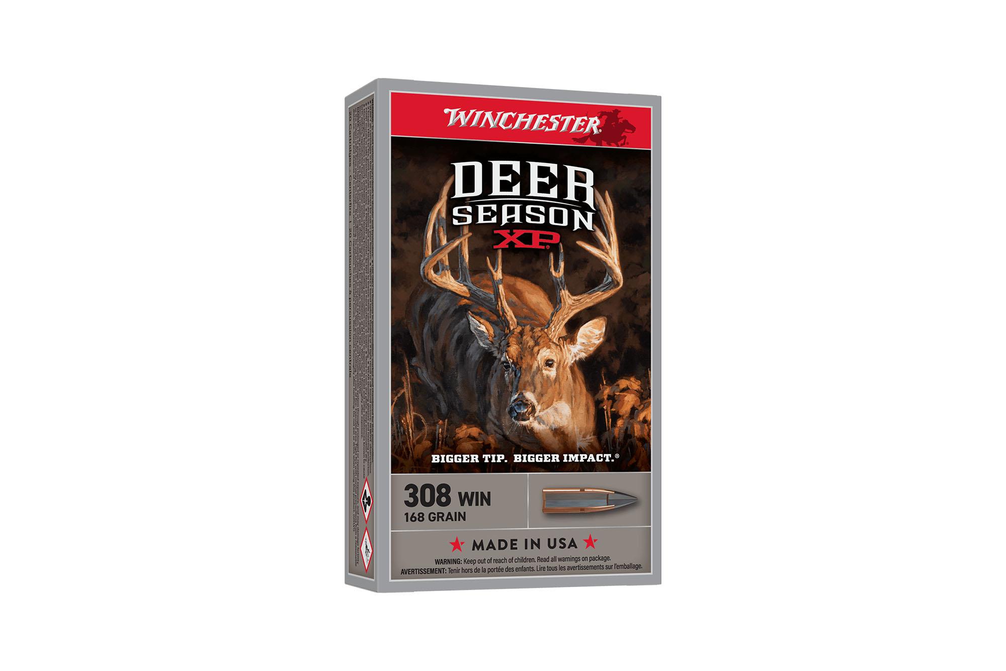 Winchester Deer Season XP 308 Winchester Ammo 168 Grain Extreme Point Polymer Tip Box of 20
